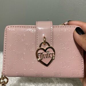 Juicy Couture Dusty Blush Simply Perfect Doubled Sided Trifold Wallet